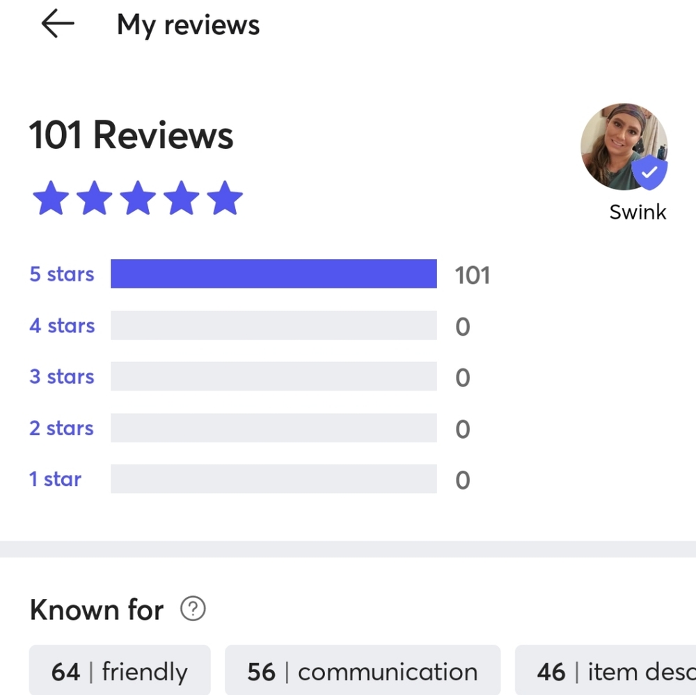 Trusted seller on Mercari.